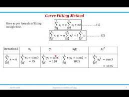 Striaght Line Or Curve Fitting Method