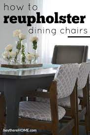 How To Reupholster Dining Chairs Seats