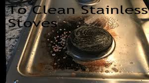 to clean stainless steel stove