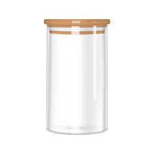 glass jar with airtight seal bamboo lid