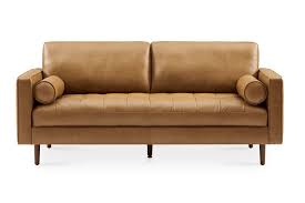madison leather 3 seater sofa