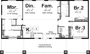 1 story bardominium style house plan