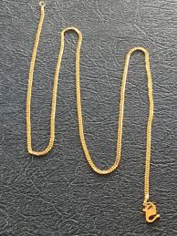 22k solid yellow gold chain necklace 3
