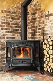 Wood Burning Fireplace With Metal