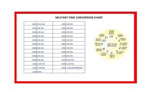 30 printable military time charts ᐅ