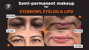 lips with semi permanent makeup