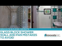 Glass Block Shower Wall And Pan