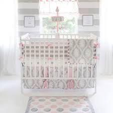 Pink And Gray Crib Sheet Olivia Rose
