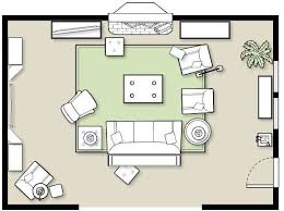 furniture placement in a large room