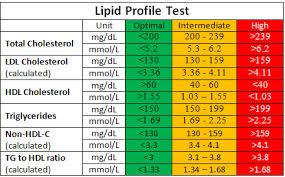 cholesterol test lipid profile test