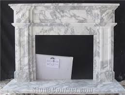 Fireplace Mantel White Marble Fireplace