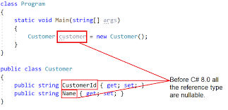 null value and null reference handling