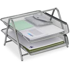 Relaxdays Document Tray 2 Compartments