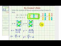 Solve A System Of Two Equations Using