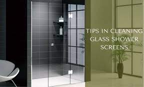 Cleaning Glass Shower Screens