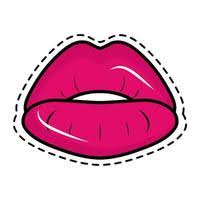 pop art lips vector art icons and