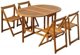 solid acacia wood folding patio dining