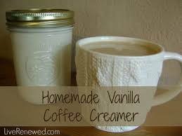 homemade vanilla coffee creamer