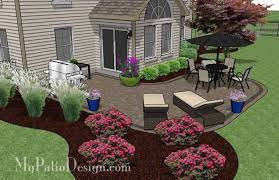 440 Sq Ft L Shaped Patio Design