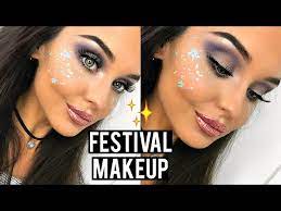 festival glitter makeup tutorial 2017
