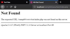 404 not found w server php file