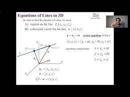 Equations Of Lines In 3d