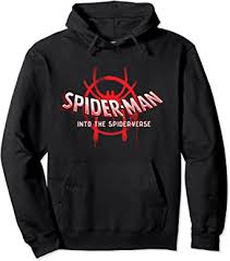 I'm pretty sure you know the rest. Amazon Com Marvel Spider Man Into The Spider Verse Logo Hoodie Clothing