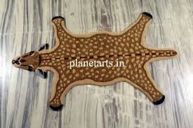 brown deer skin rug deer wool carpet