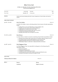 12 Chef Resume Sample S 12 Different Designs 2018 Free Downloads