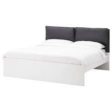 Découvrez notre gamme de têtes de lit dans un grand choix de styles et de finitions, en bois, matelassées, etc. Malm Headboard Cover With 2 Pillows Skiftebo Dark Grey 160 Cm Ikea Switzerland