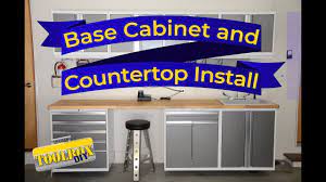 installing wall mounted base cabinets