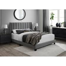 Standard Bed Grey Headboard Bedroom