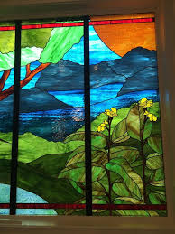 glass pane in glass stained glass