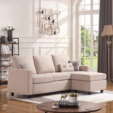 Beige Sectional Sofa Couch Couches