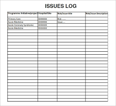 It helps you in highlighting the snags which expose the project to risk. Project Issued Log Templates 9 Free Word Excel Pdf Formats