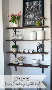 Diy Stained Open Shelving And A