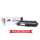 Brother TN227 Compatible Toner Cartridge Combo High Yield Version of TN223 - WithChip Moustache