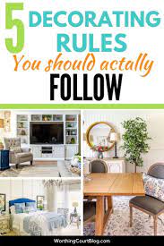 5 basic decorating rules according to