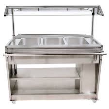 stainless steel sealed well steam table