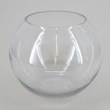 large fishbowl vase clear glass 25 4cm