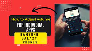 adjust volume for individual apps on