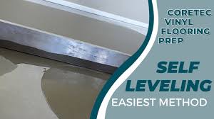 self leveling with a screed using mapei