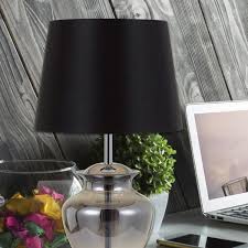 Table Lamp In Chrome And Smoked Glass