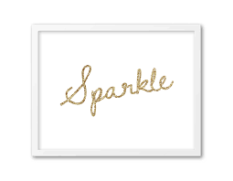 Sparkle Glitter Printable Wall Art