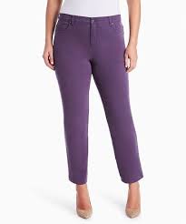 Gloria Vanderbilt Purple Amanda Jeans Plus