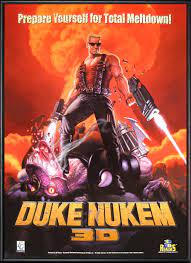 Each level consists of two pages and secrets are discovered by shredding the paper and revealing items. Free Download Duke Nukem 3d Arcade Games Video Game Art Games