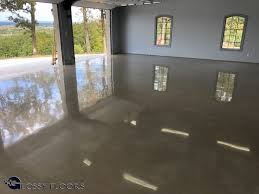 polished concrete garage floor
