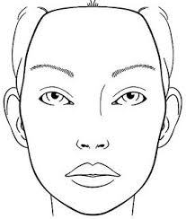 Printable Makeup Face Coloring In 2019 Makeup Face Charts
