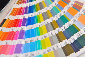 Paint Sample Cards Of Many Shades And