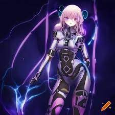 Sci-fi anime girl space body suit on Craiyon